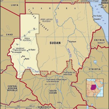 Region of Darfur in Sudan